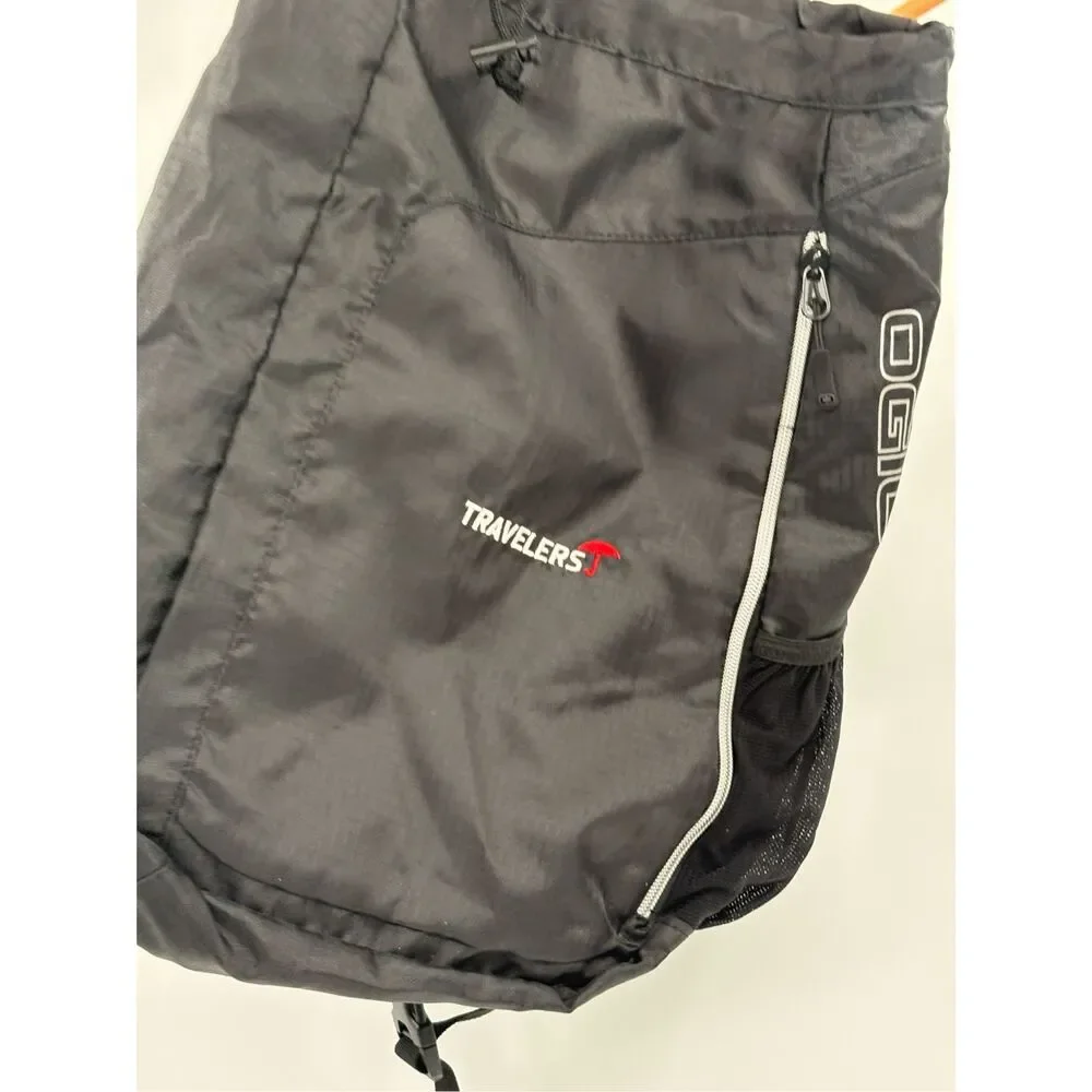 Ogio Sling Bag Backpack Travelers Black One Shoulder Drawstring Close‎